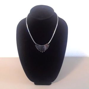 Gray Metallic Necklace